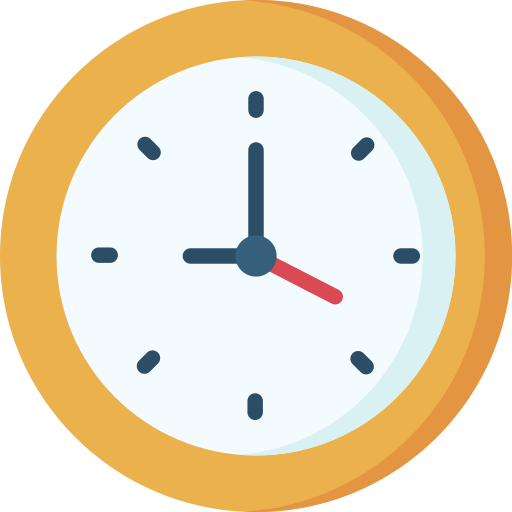efficient closing title services clock gear graphic