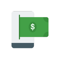 credit card swipe chip digital payment graphic